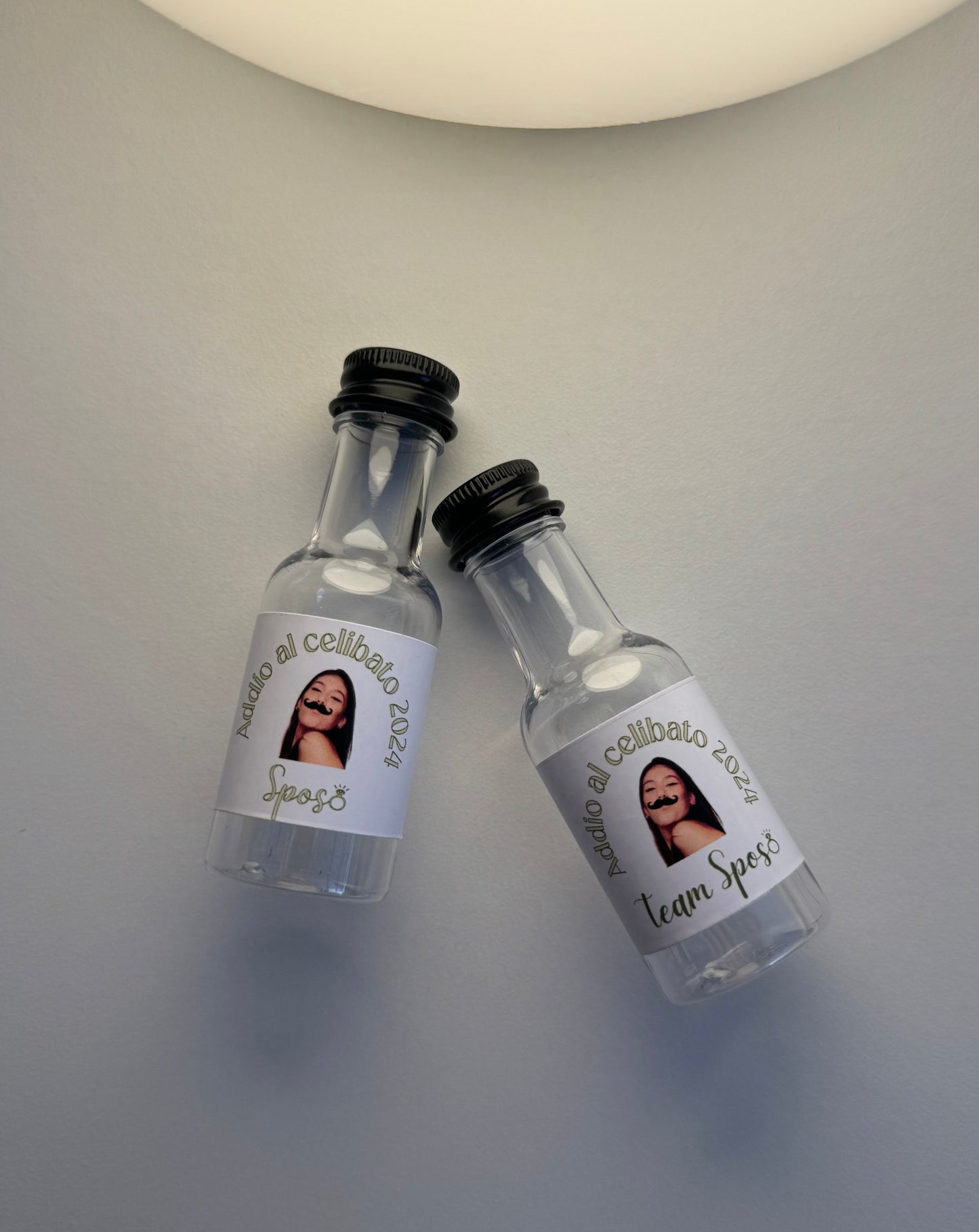 10 Bottiglie Mini personalizzate