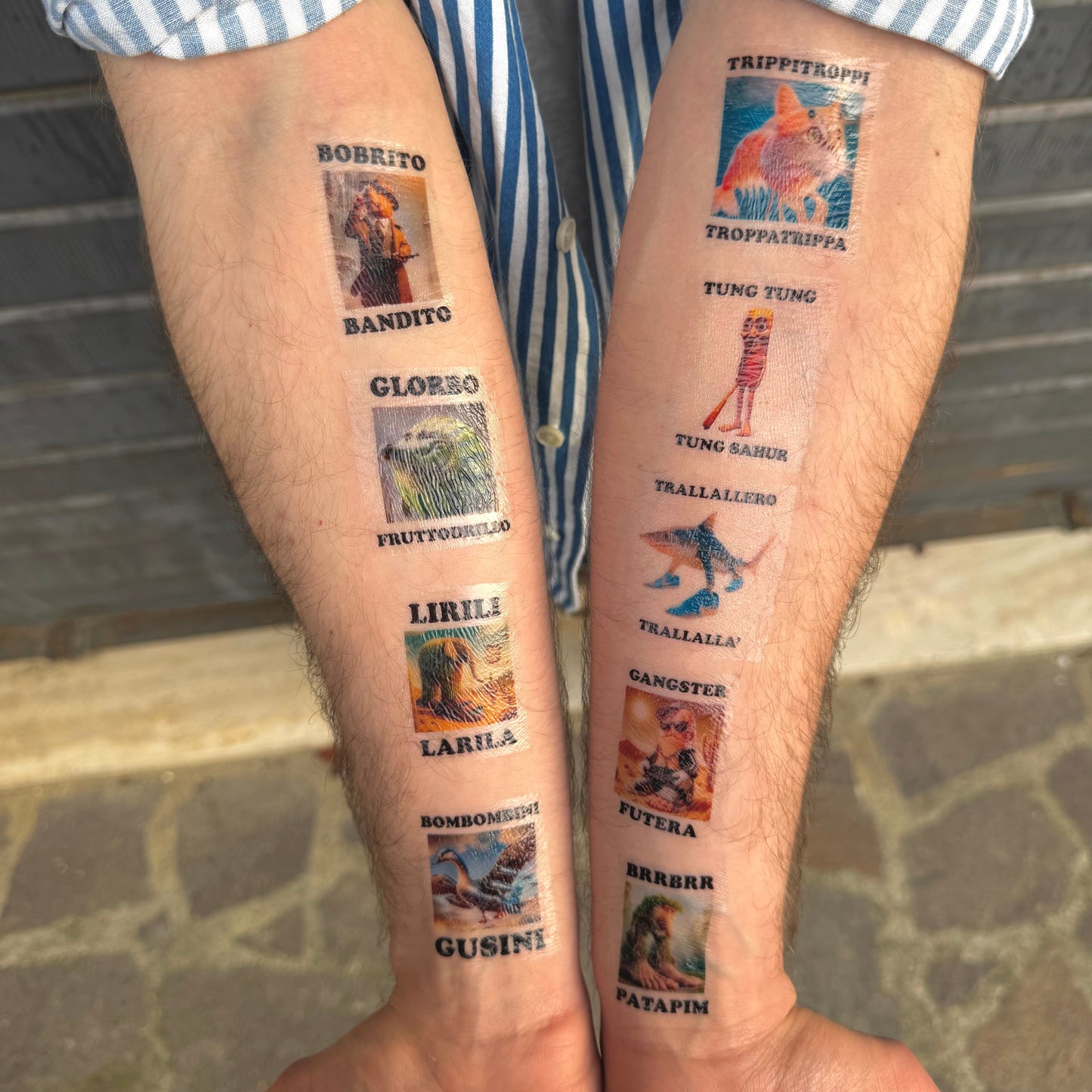 Tatuaggi Temporanei - “brainrot” (9 pz.)