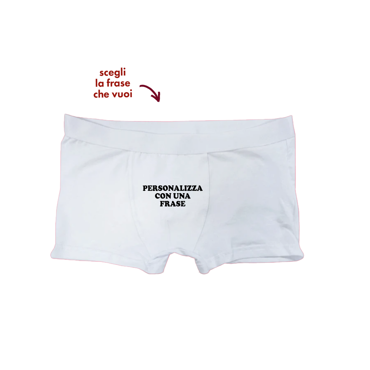 Boxer con Frase Personalizzata