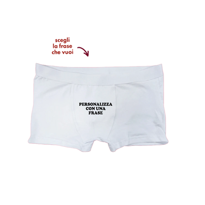 Boxer con Frase Personalizzata