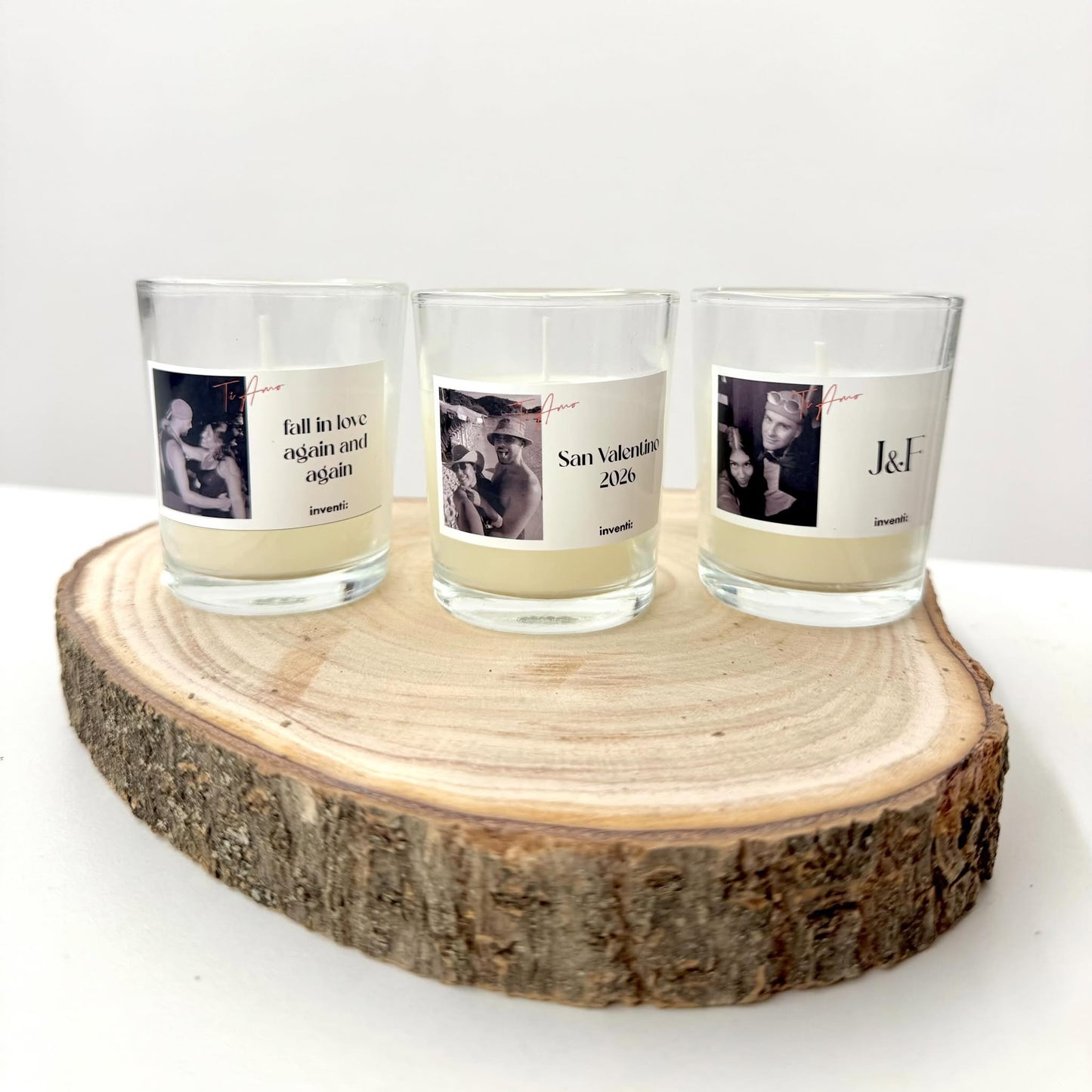 Candela Personalizzata San Valentino