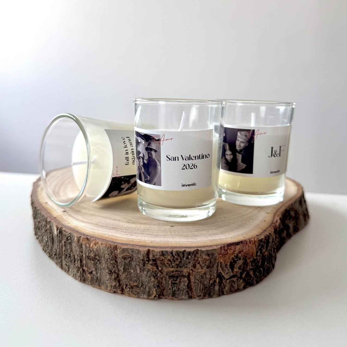 Candela Personalizzata San Valentino