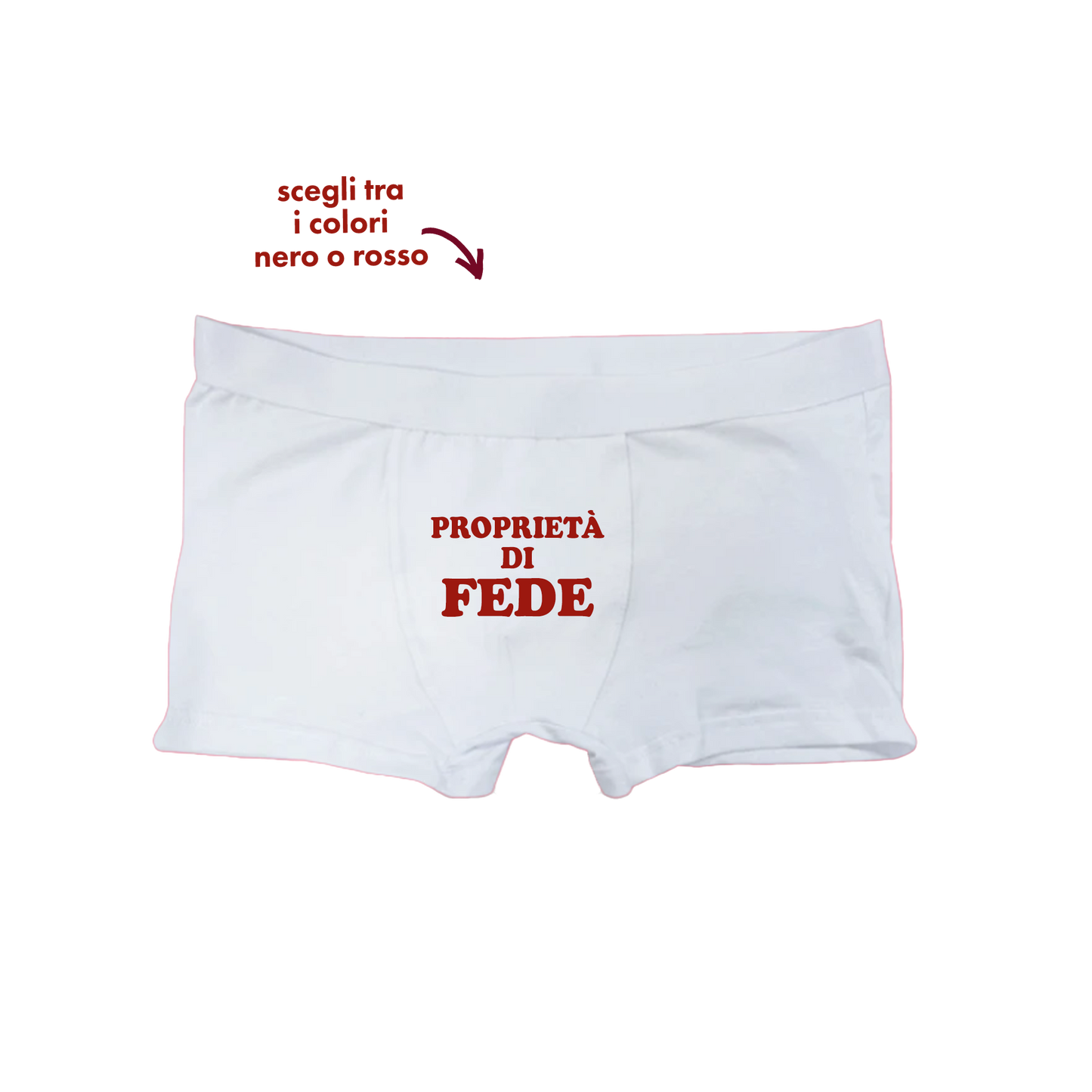 Boxer con Frase Personalizzata