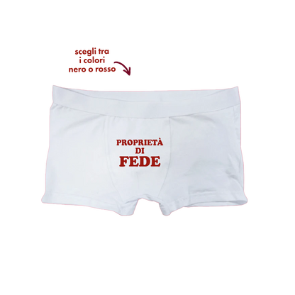 Boxer con Frase Personalizzata