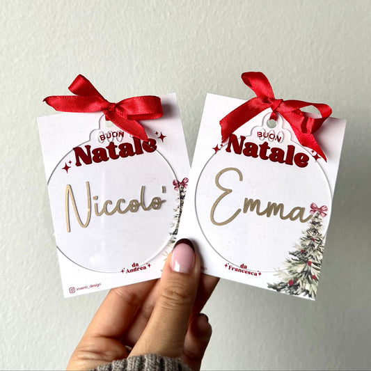 Palline con Nome (min. 2 pz.)