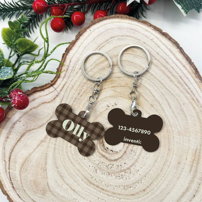 Medaglietta/Portachiavi a forma di Osso