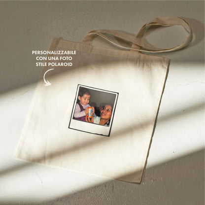 Shopper personalizzata con disegno - dedica - foto