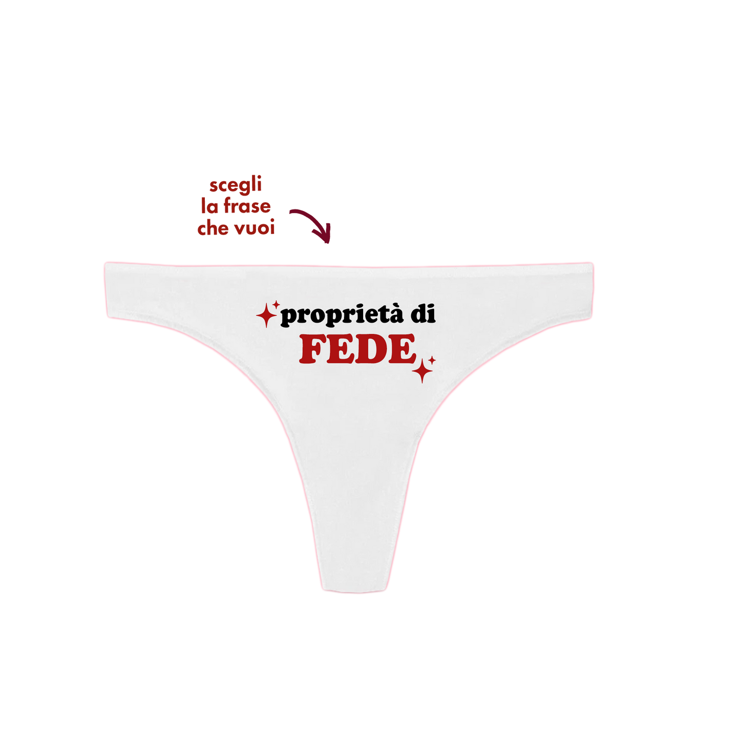 Slip Personalizzato - Foto o Frase