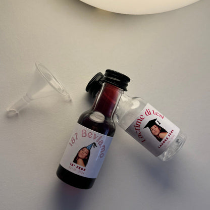 10 Bottiglie Mini personalizzate