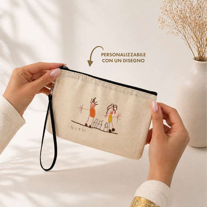 Pochette personalizzata con disegno - dedica - foto