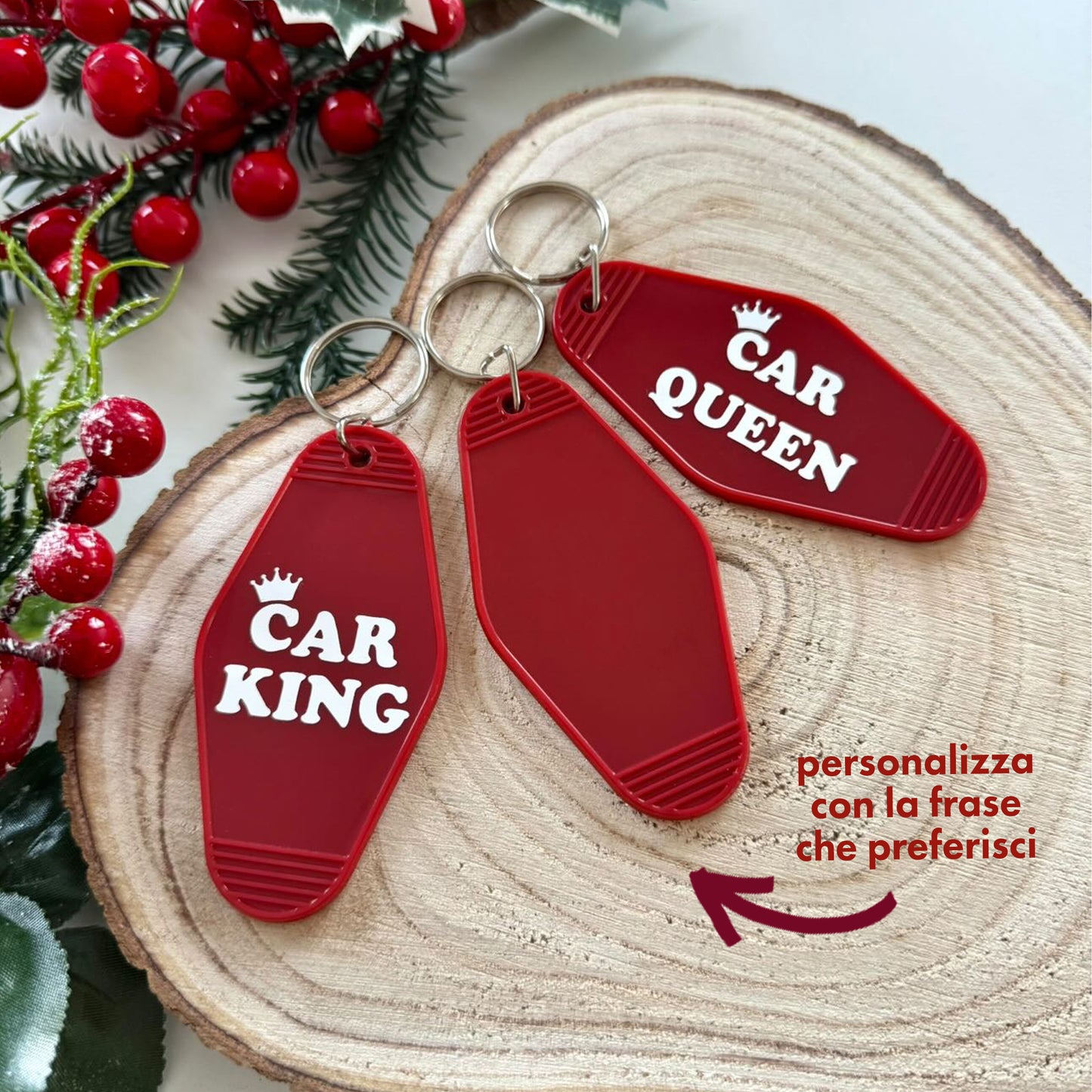 Portachiavi Personalizzato Rosso