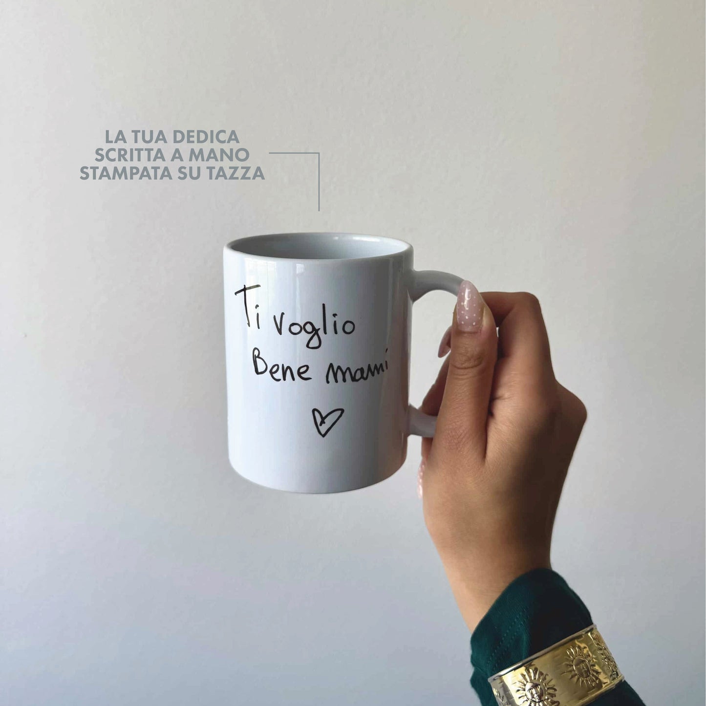 Tazza personalizzata con disegno - dedica - foto