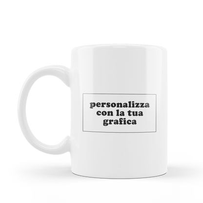 Tazza personalizzata con disegno - dedica - foto