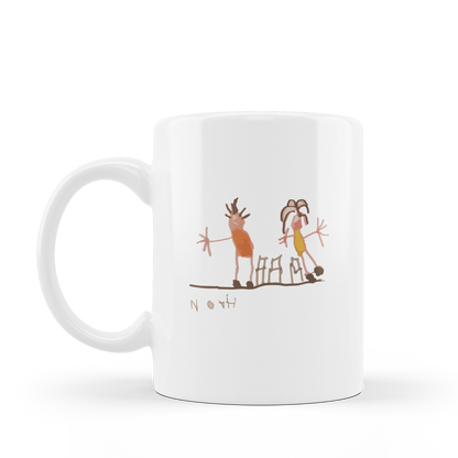 Tazza personalizzata con disegno - dedica - foto